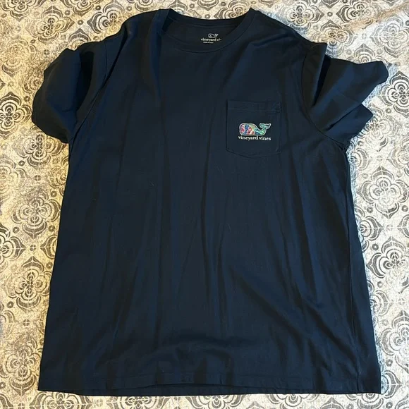 Vineyard Vines Navy Blue Short Sleeve Tee - Picture 2 of 2
